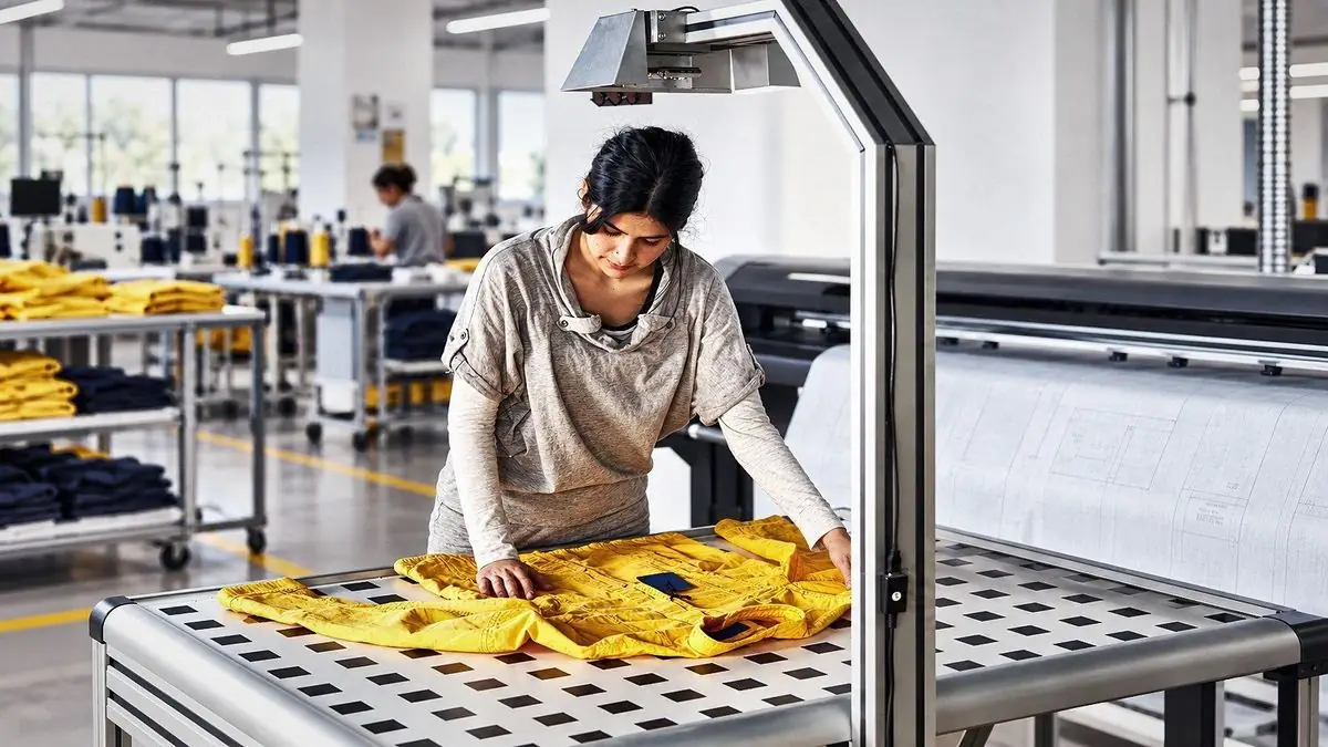 Operator at the cutting table