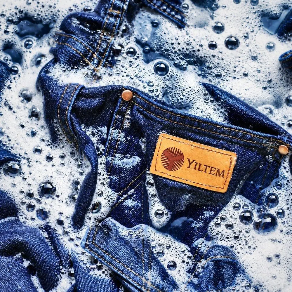 Yıltem-labelled denim during washing